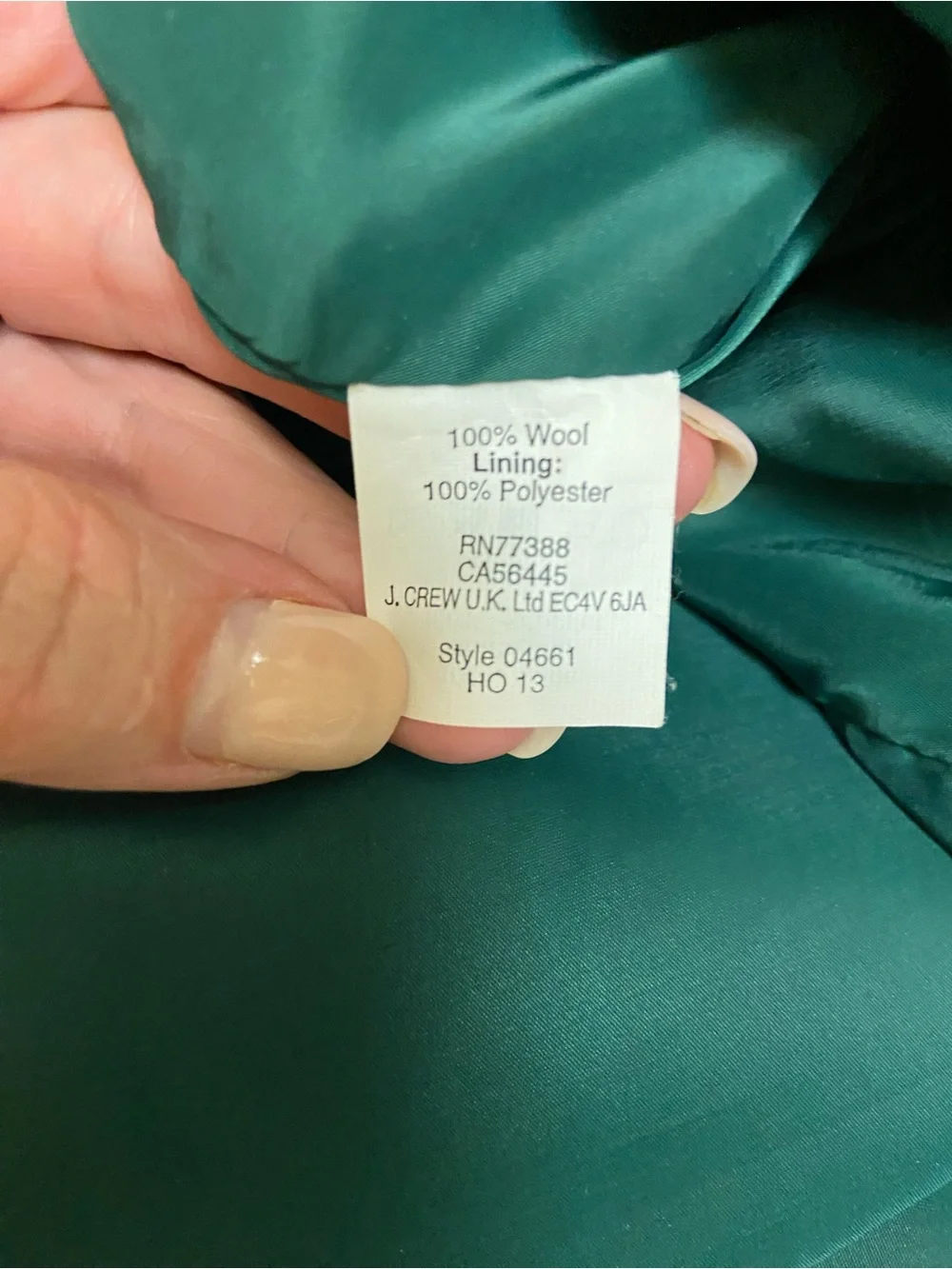 J.Crew Women’s No. 2 Wool Pencil Skirt Emerald Green Size 10T Fall Office Work